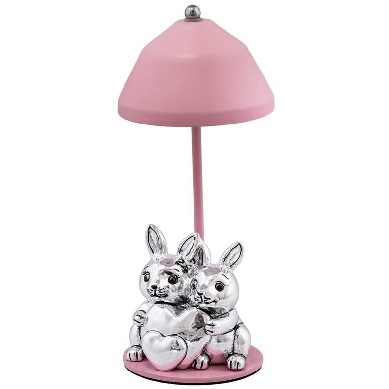 lampada conigli cuore rosa mod. b4229-01r [940deac4]