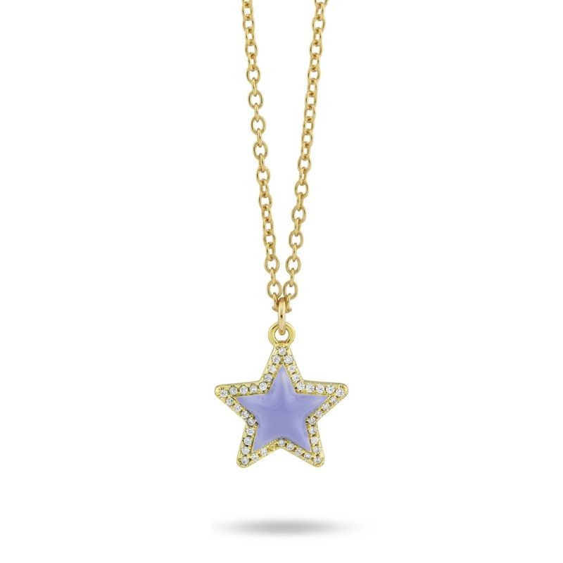 collana stella in acciaio dorato e bronzo mod. mr/gr04 [2ca4f3e5]