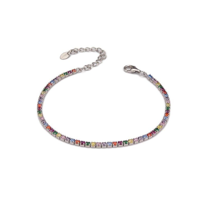 bracciale in argento e zirconi mod. br592m [b8655130]