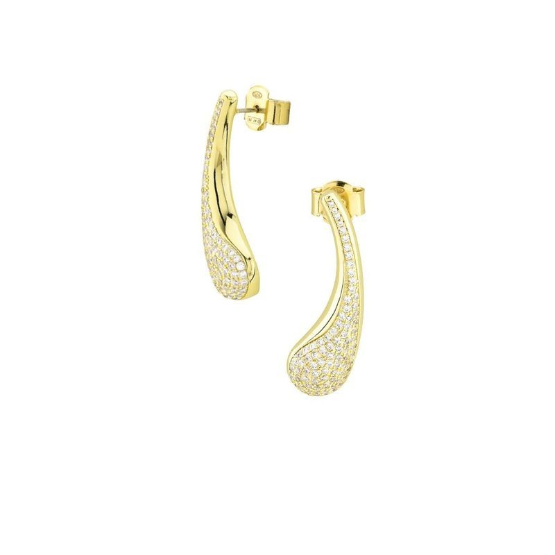 orecchini in metallo con zirconi mod. kor039d [6de8f3ca]