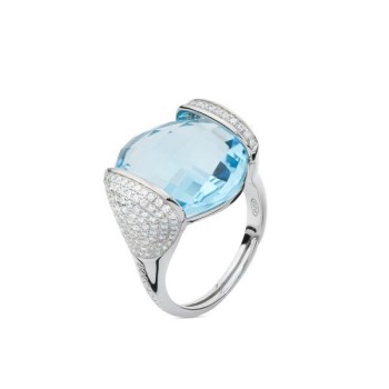 anello in argento con cristallo acquamarina mod. ban073a [fd2dee15]