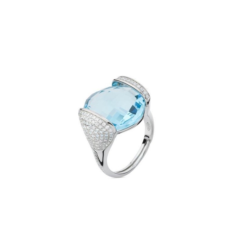 anello in argento con cristallo acquamarina mod. ban073a [fd2dee15]