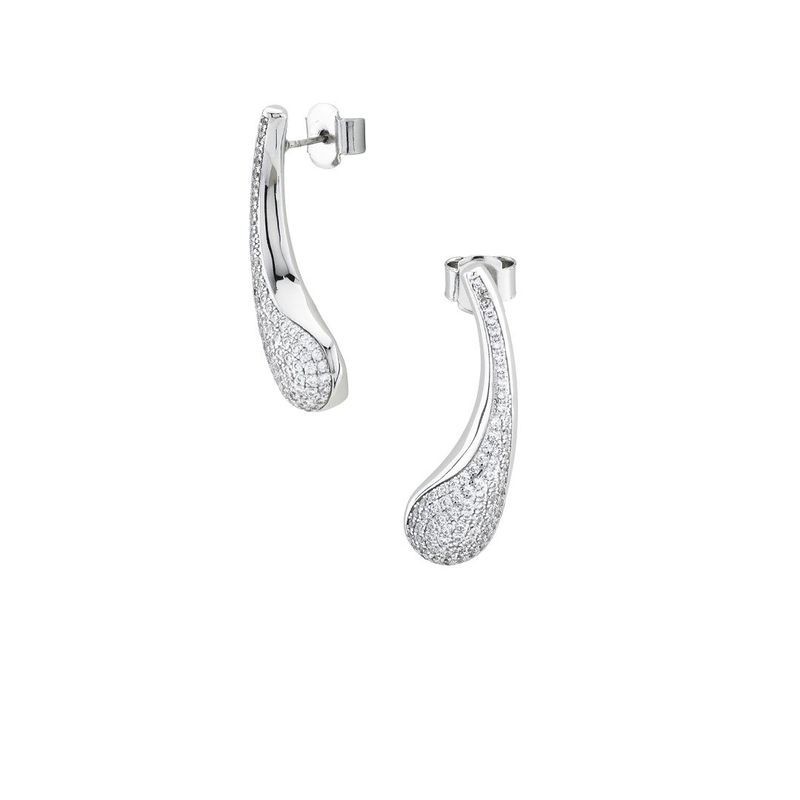 orecchini in metallo con zirconi mod. kor039 [f094abb1]