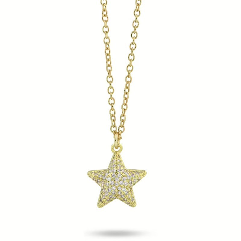 collana stella in acciaio e bronzo mod. mr/gr14 [54a9dbfe]